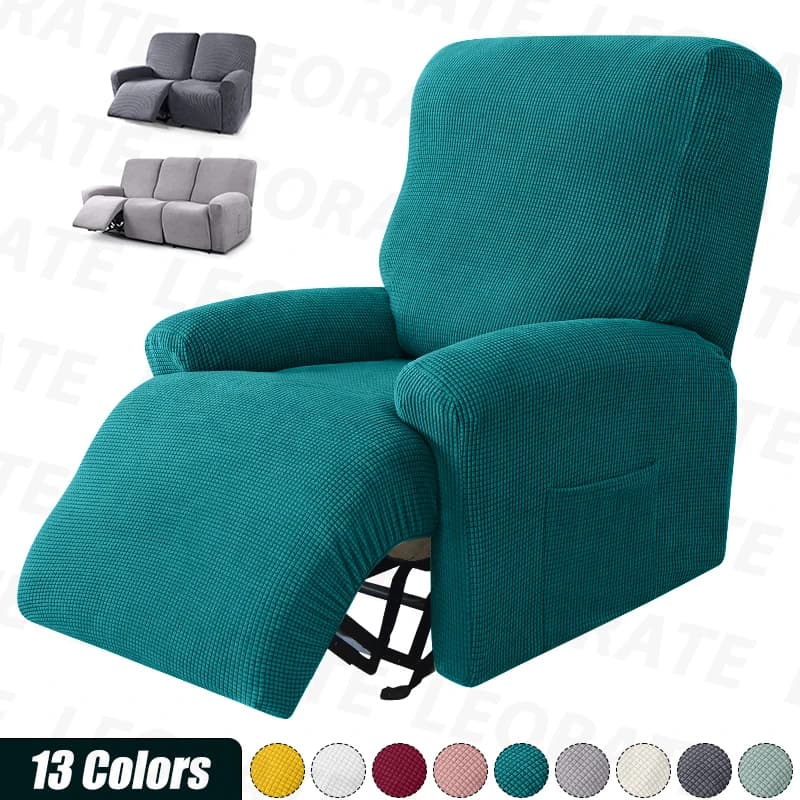 Nuovo copridivano reclinabile elastico Jacquard Lazy Boy Copridivano Fodere in tinta unita Protezione per divano Soggiorno Decorazioni per la casa