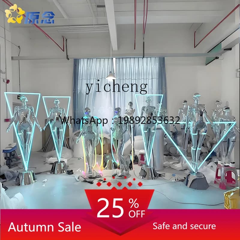 Cartoon sculpture portrait electroplated fiberglass hollow mountain foundation large decoration
