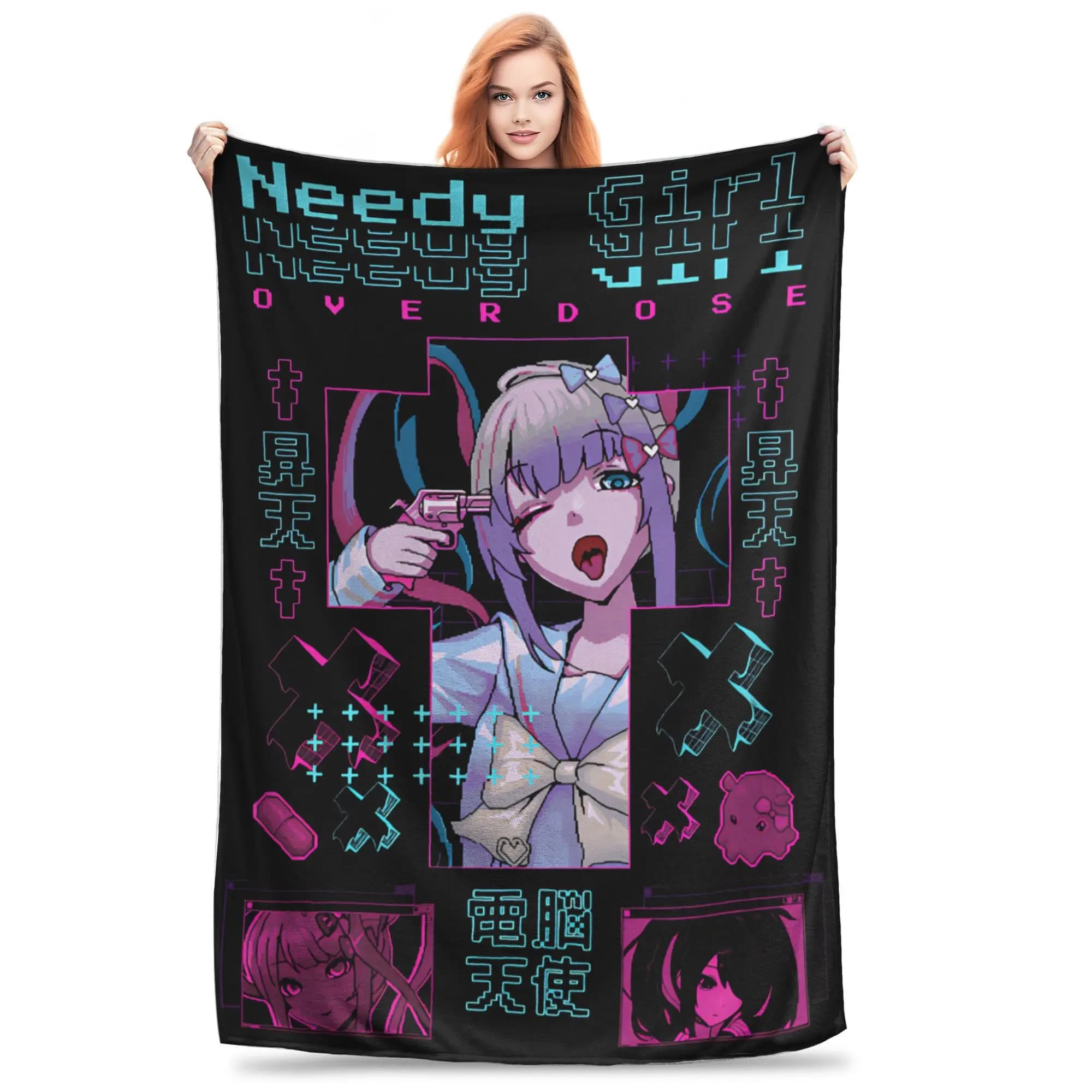 Coperte Needy Streamer Overload in morbido pile, coperte regalo carine, copriletti