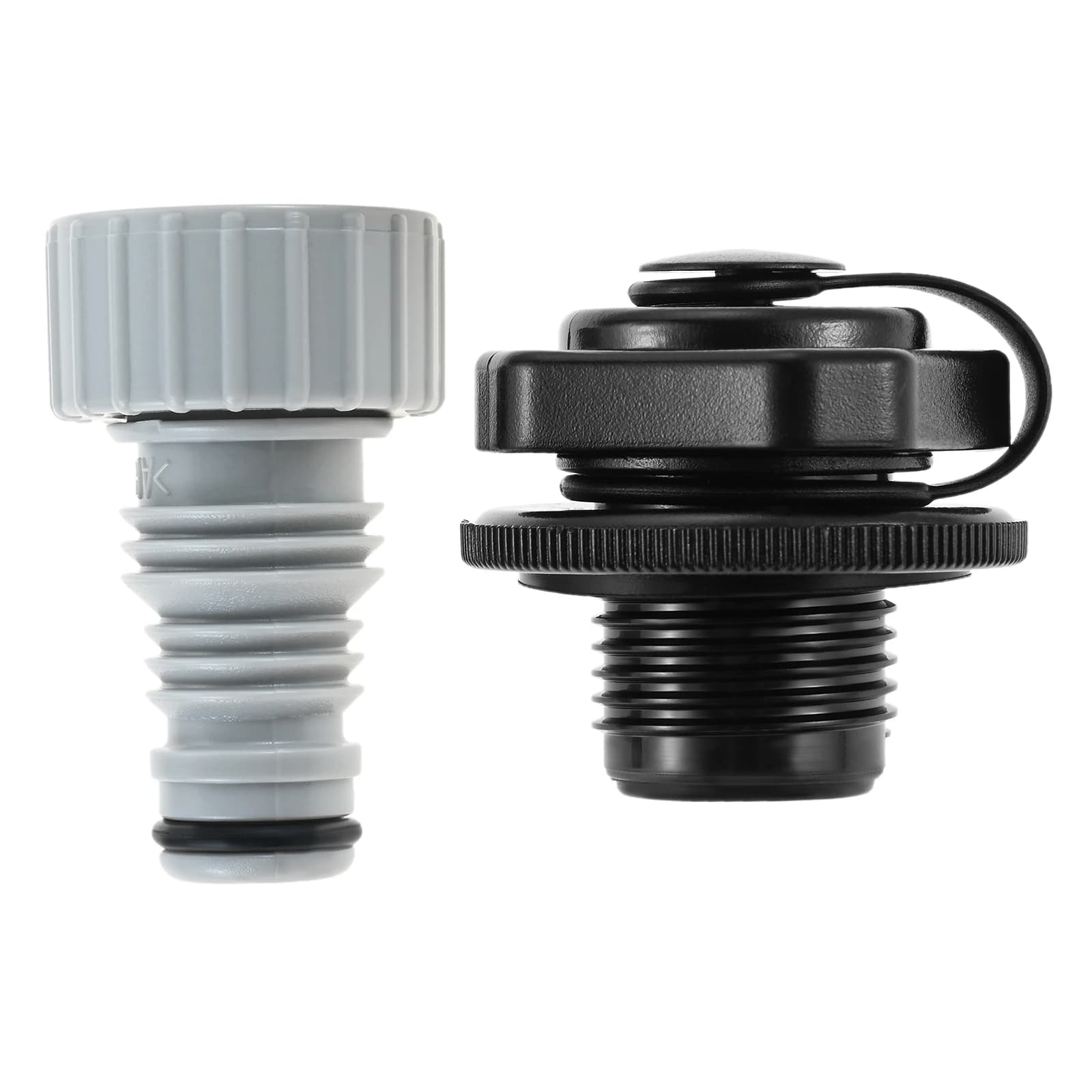 Set Adattatore Tubo P05347 con Tappo Nero F4C009B e Valvola a Spirale Compatibile con Vasche Idromassaggio Gonfiabili Lay-Z-Spa 2020-2021 - Sicurezza