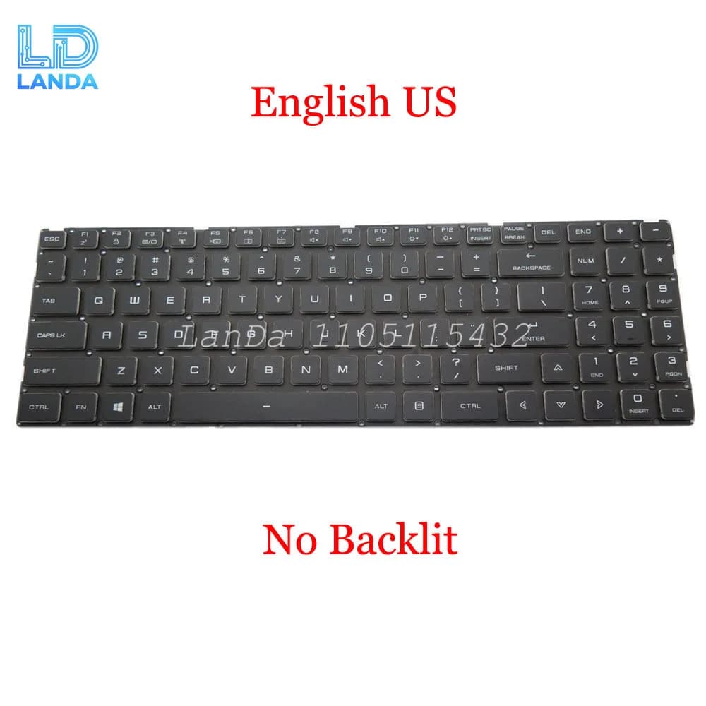 US Keyboard For AVELL A52 HYB / A52 MOB / A70 HYB / A70 BS / MOB / A72 / A62 LIV / Storm Two Black