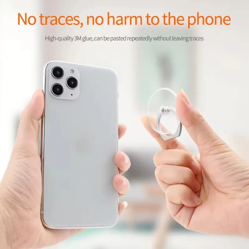 Supporto ad anello per smartphone da 1-3 pezzi, supporto rotondo trasparente a forma di cuore, supporto a stella per auto