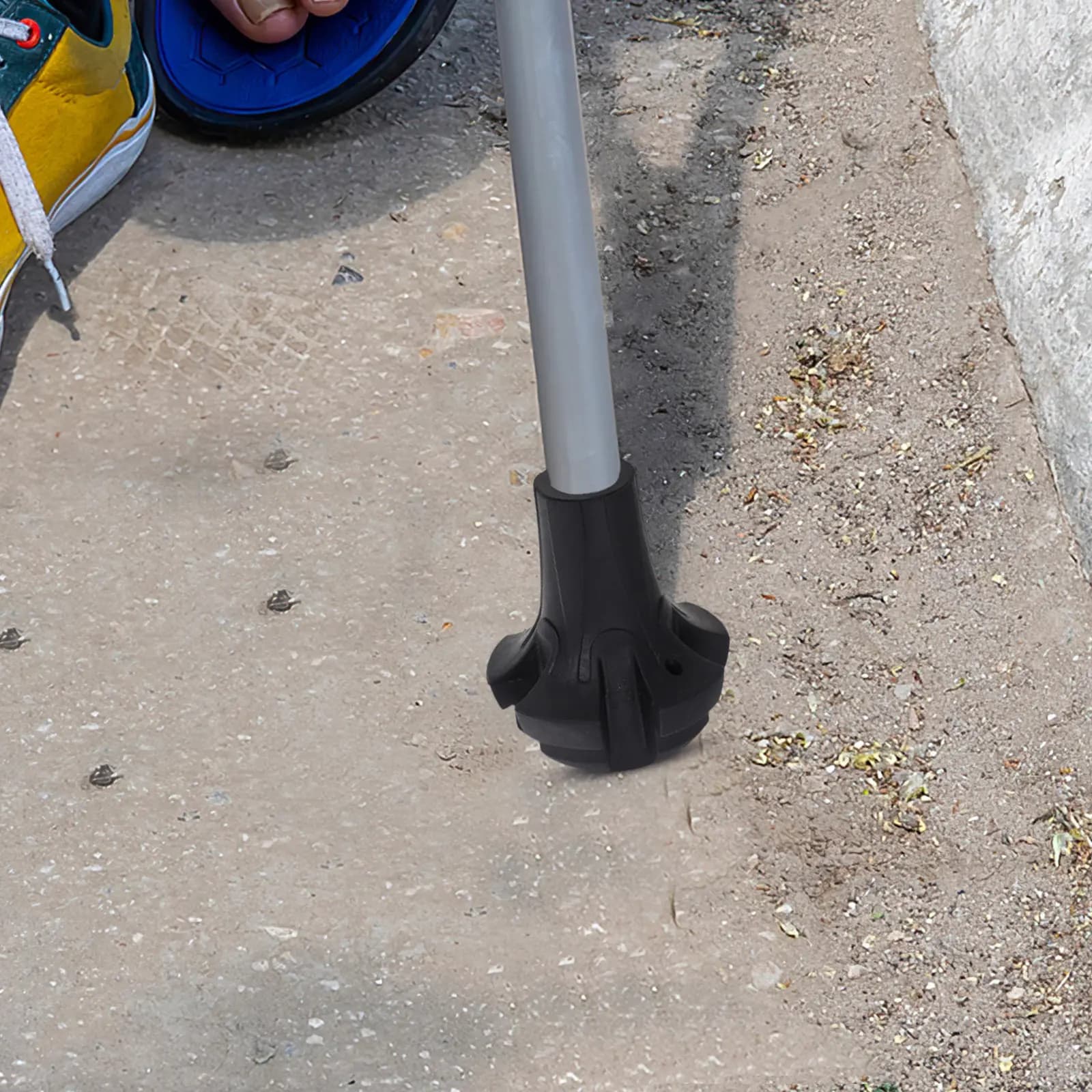 6 Pezzi Punte di Ricambio per Bastoni da Trekking, Protezioni Antiscivolo in Gomma, Punte Ammortizzanti per Bastoni da Escursionismo