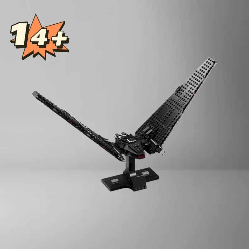 387 Pezzi Nuovo Giocattolo Educativo Creativo Modello 75406 Star Battle Kylo Ren's Command Shuttle Blocchi da Costruzione Mattoncini da Assemblare Regalo