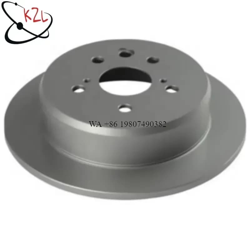 wmwmnu 42431-30280 Rear Axle Solid Brake Disc Anti-Rust Coated Brake Rotor 5-Hole 100% Dynamic Balance Tested Direct Fit