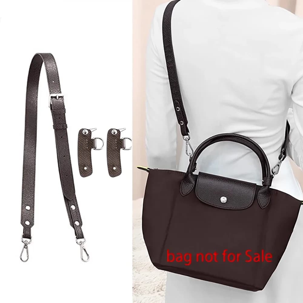LONGCHAMP MOCHA leather bag shoulder strap Edit small bag with short handle without punching Accessories for bags with adjustable shoulder strap