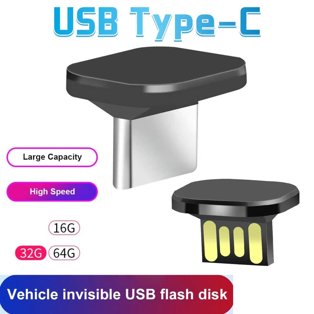 16GB/32GB/64GB Mini USB Flash Drive Memory Stick portatile Mini Short Car U Disk Pendrive stabile trasmissione veloce Plug and Play