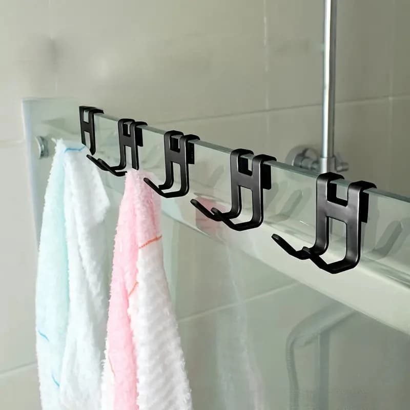 Multipurpose hooks Kitchen cabinet door Rear hook Clothes rack Coat hanger Clothes rack Hook holders Bathroom accessories