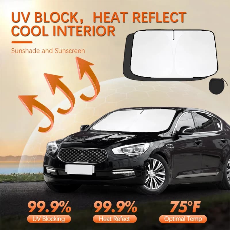 For Kia K9 Carnival K2 Car Sun Viso Front Window Windshield Sunshade Heat Insulation Summer Sun UV Protection Auto Accessories