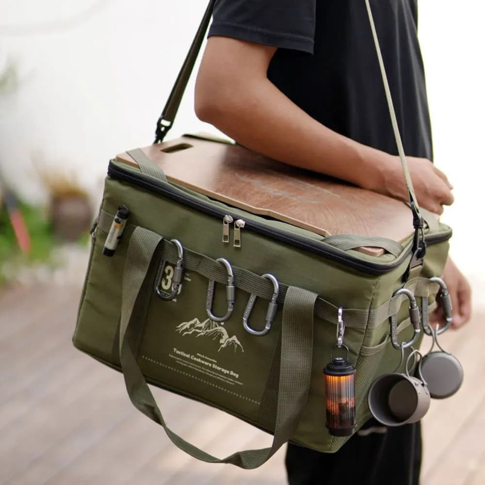 36 liters tactical picnic bag, waterproof thermal package for travel organizer with pot storage box for table portable camping equipment