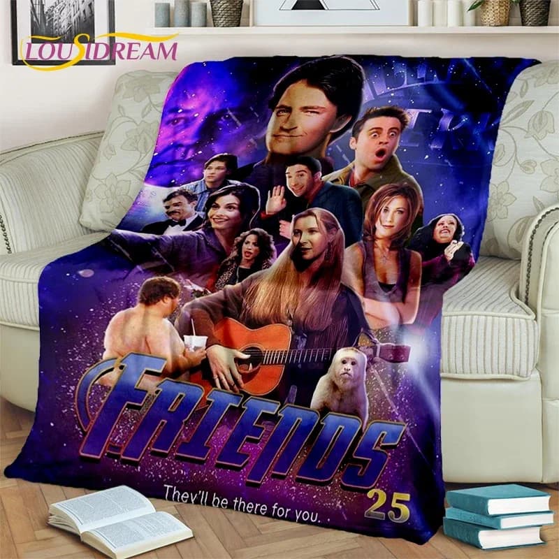 Classical Central Perk Cover of the TV Series Friends, Soft House Cover, Bedroom, Sofa, Picnic, Travel, Office, Children's Gift
