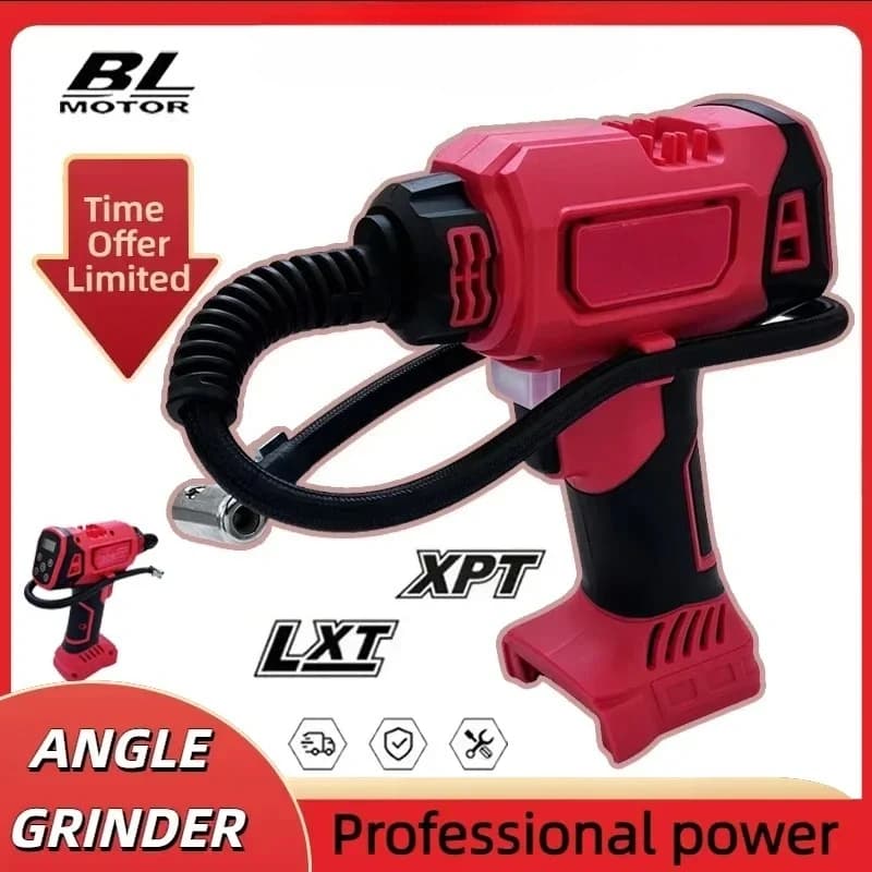 Cordless Electric Air Pump Car Tire Automatic Inflator Handheld Air Compressor Rechargeable for 18V/20V Battery