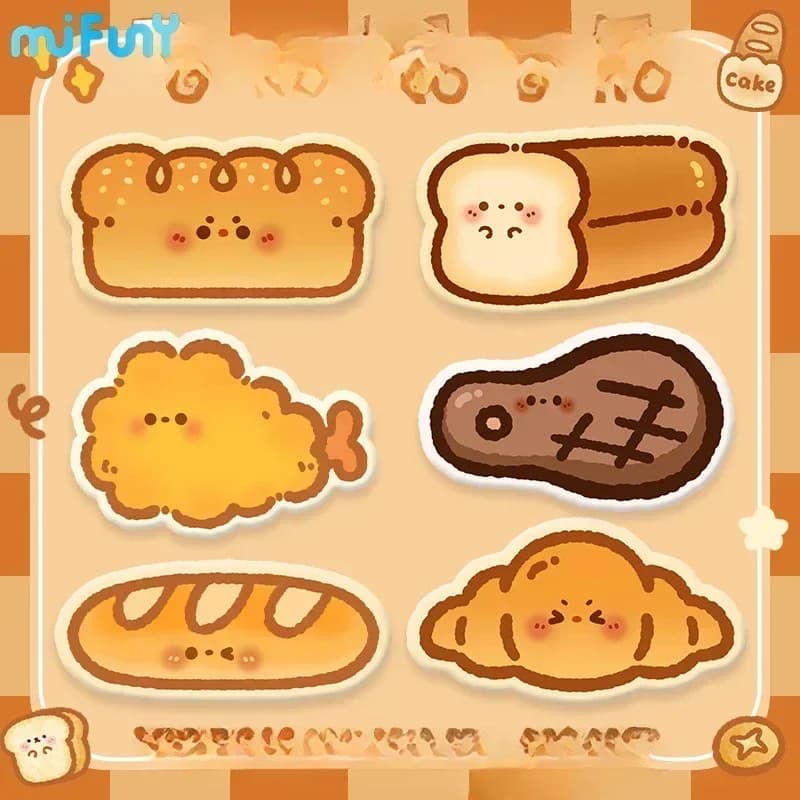 Mifuny Kawaii Toast Handrest Mini tutore per il polso simpatico cuscino per il polso in Silicone Anime per la digitazione dell'ufficio accessori per il gioco