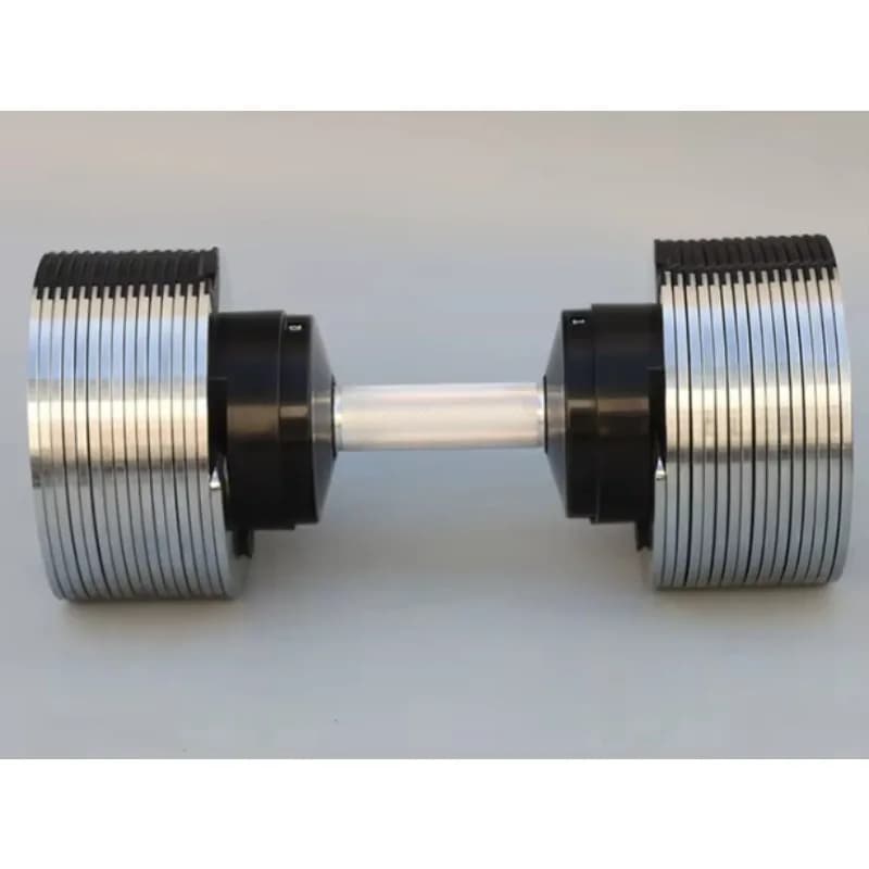 Set di Manubri Regolabili in Acciaio Elettroplaccato da 36 kg con Incrementi di 1,5 kg, Attrezzatura da Palestra per Allenamento della Forza delle Spalle a Casa