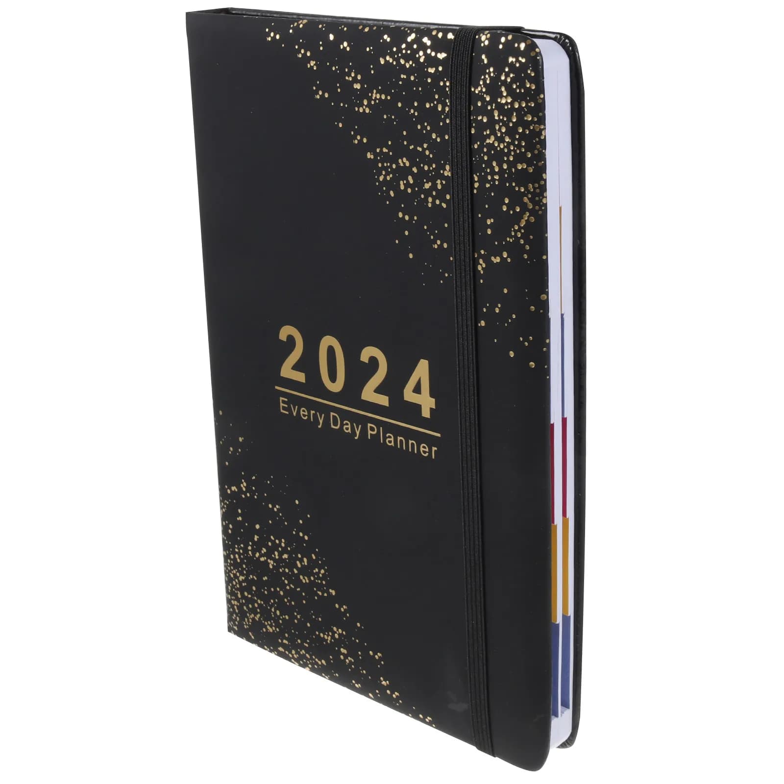 Elegante Agenda Giornaliera 2024 Non Datata con Layout Mensile e Settimanale in Inglese per Studenti, Insegnanti e Lavoratori d'Ufficio