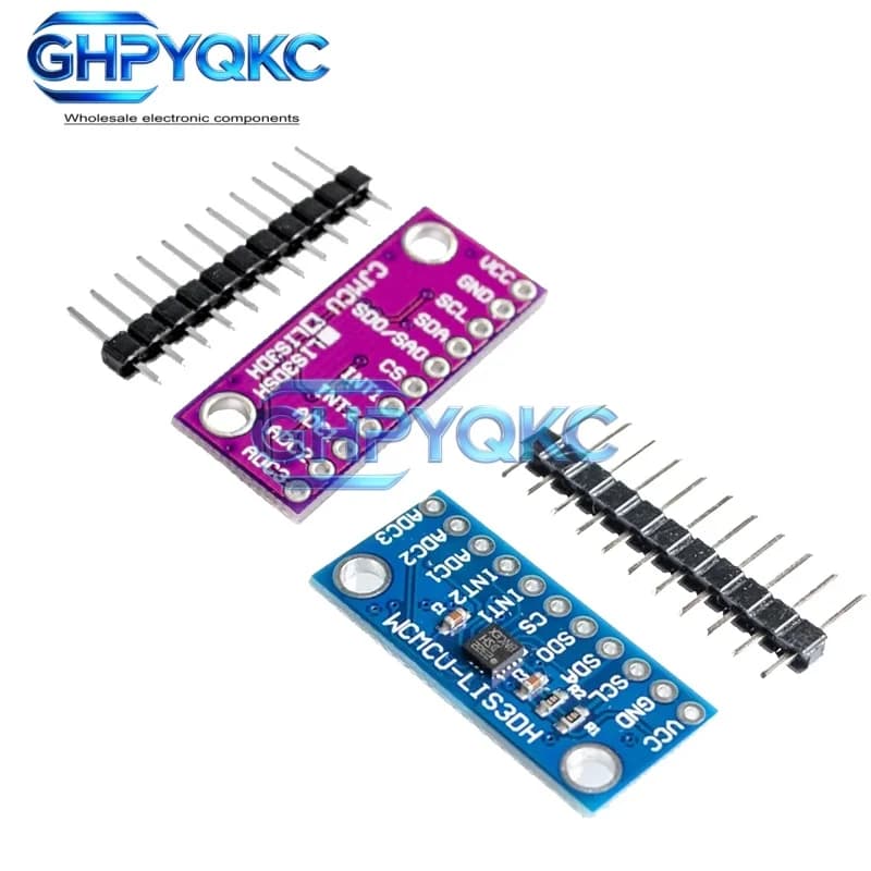 GHPYQKC LIS3DH LIS3DSH Modulo accelerometro triassiale ad alta risoluzione Scheda sensore di accelerazione a 3 assi per progetti fai-da-te Arduino