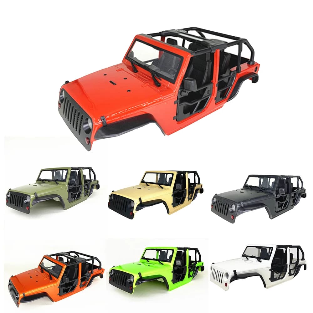 Wrangler Body Bags 313mm 12.3" Half Door Hose Rack Accessories for editing 1/10 RC Crawler TRX4 Axial SCX10 90046