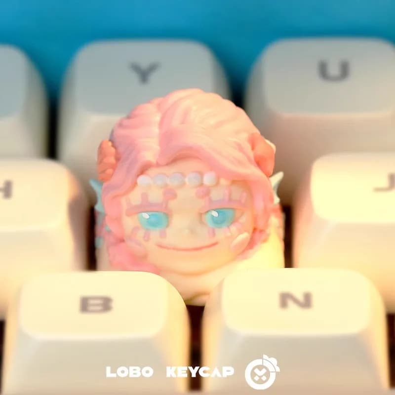 ESC Anime Keycap Festival Doll Piccolo mostro Copritasti artigianali carini e divertenti Copritasti in resina per tastiere meccaniche