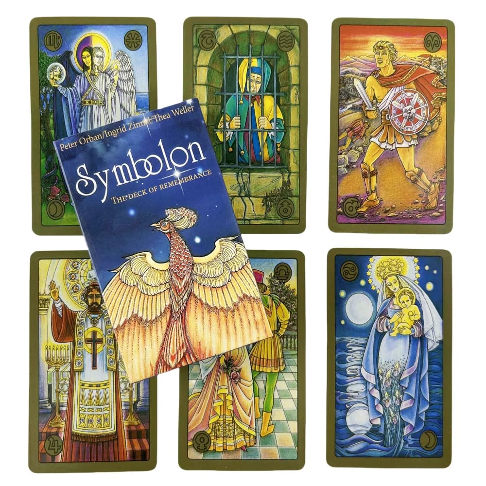 1 PZ Mazzo di Tarocchi Symbolon: Il Mazzo della Memoria - Carte dei Tarocchi A 78 Oracle English Visions Divination Edition per Giochi da Tavolo