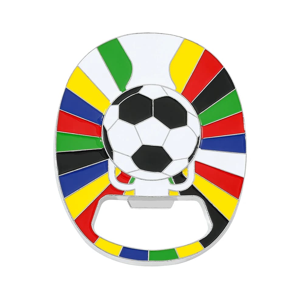 Apribottiglie Creativo Colorato in Smalto Serie Calcio - Accessori Multifunzione per Feste e Souvenir per Tifosi