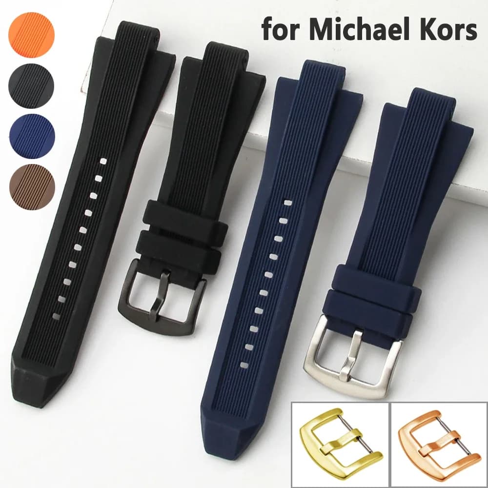 Cinturino orologio in silicone morbido 29mmx13mm per Michael Kors MK8184 MK8729 MK9020 cinturino sportivo impermeabile uomo donna Sostituisci cinturino
