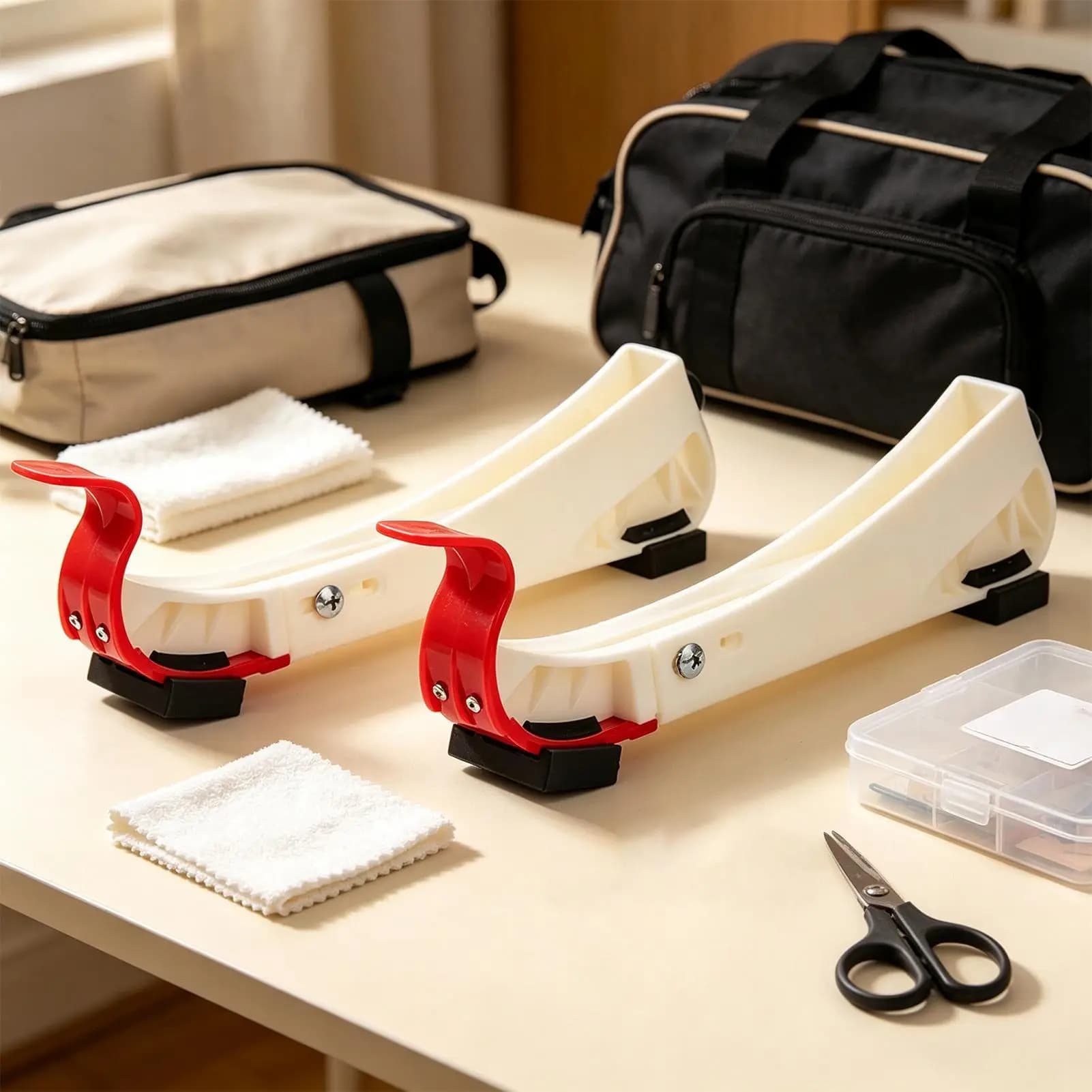 Adjustable Ice Skate Guards Walkable Skating Shoes Cover Protectors for Ice Skates Hockey Skates Figure Skates Protective
