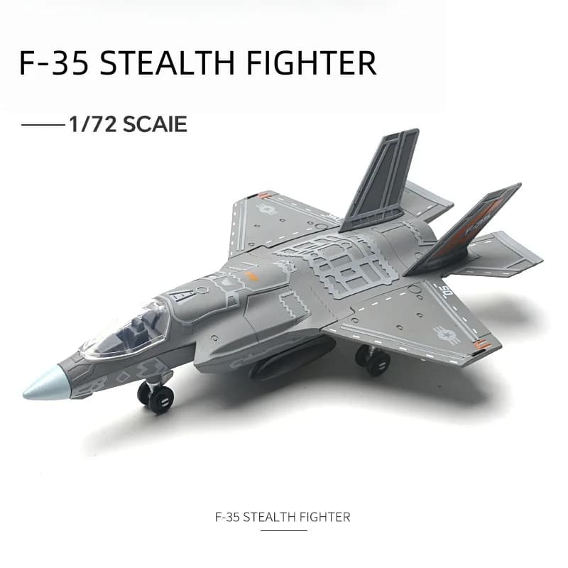 1:72 Amercia F-35 Stealth Fighter Modello Creativo Militare Serie Building Blocks Complementi Arredo Casa Giocattoli Assemblati Per I Ragazzi Regali di Natale