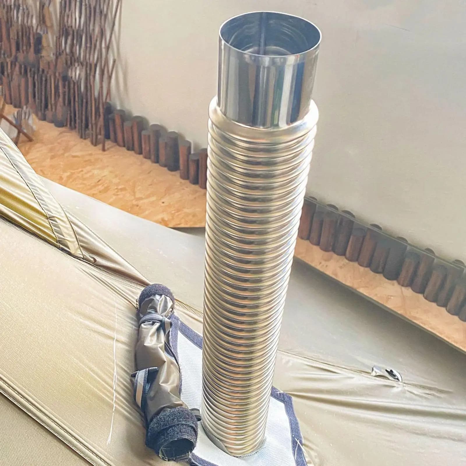 90 Degree Elbow Stove Pipe Chimney Wood Stove Accessories Camping Corrugated