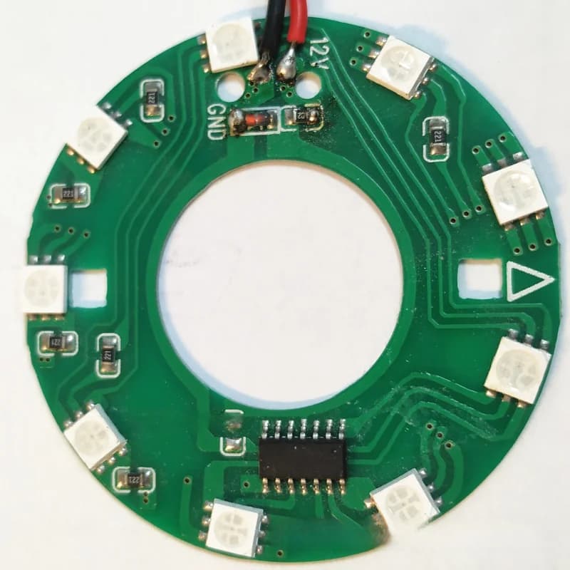 100 Pezzi Circuito Stampato per Luci Lampeggianti per Console di Gioco, Anello Luminoso Colorato per Auto, Bottiglie e Tazze PCBA