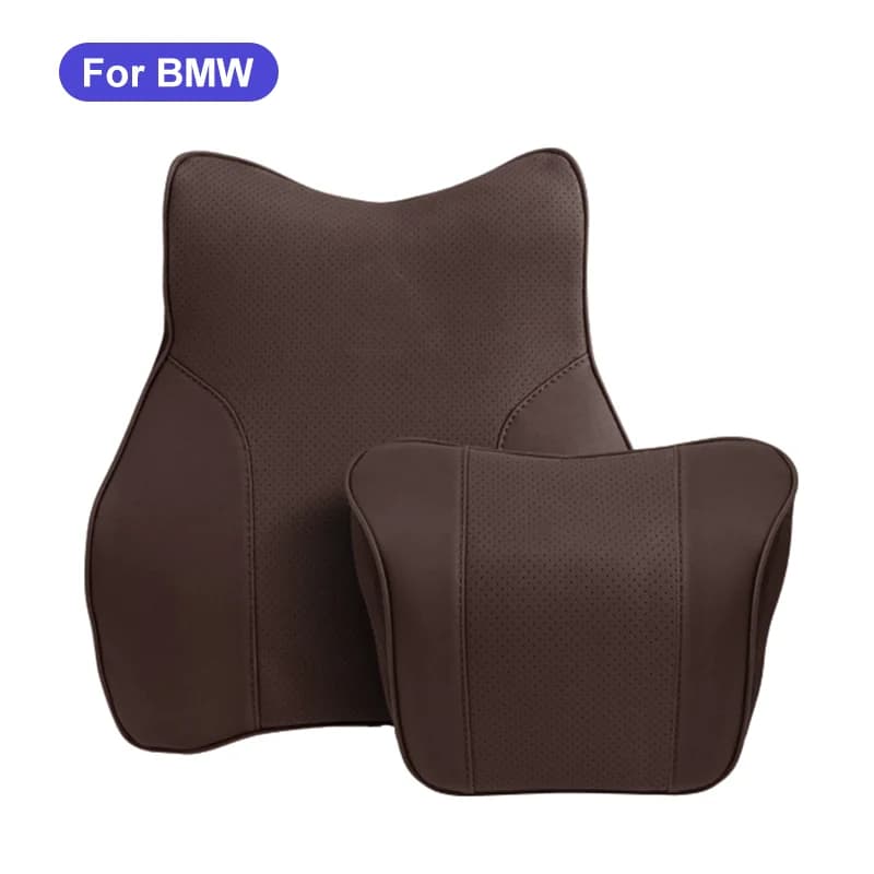 Per BMW G30 G32 G20 F10 F30 X1 X3 G01 X5 G05 X7 Auto Poggiatesta Cuscino del Collo In Pelle PU Supporto Lombare Cuscino Vita Protezione Posteriore