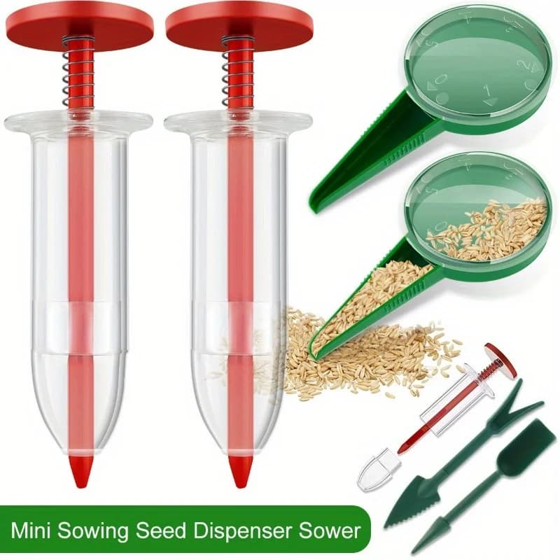 6 pcs Siringa Seminatrice Mini Semina Dispenser di Seme Giardino Seminatrice Fioriera Semina Manual Flower Pot Bed Gardening Tool