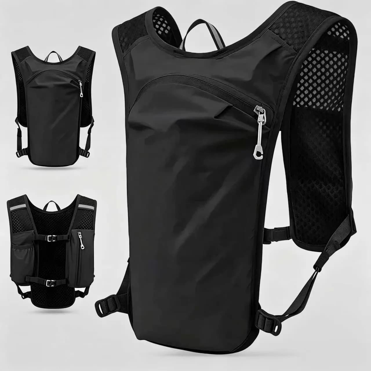 Gilet Idratazione Regolabile per Corsa, Zaino Portatile con Serbatoio d'Acqua per Escursionismo e Ciclismo all'Aperto