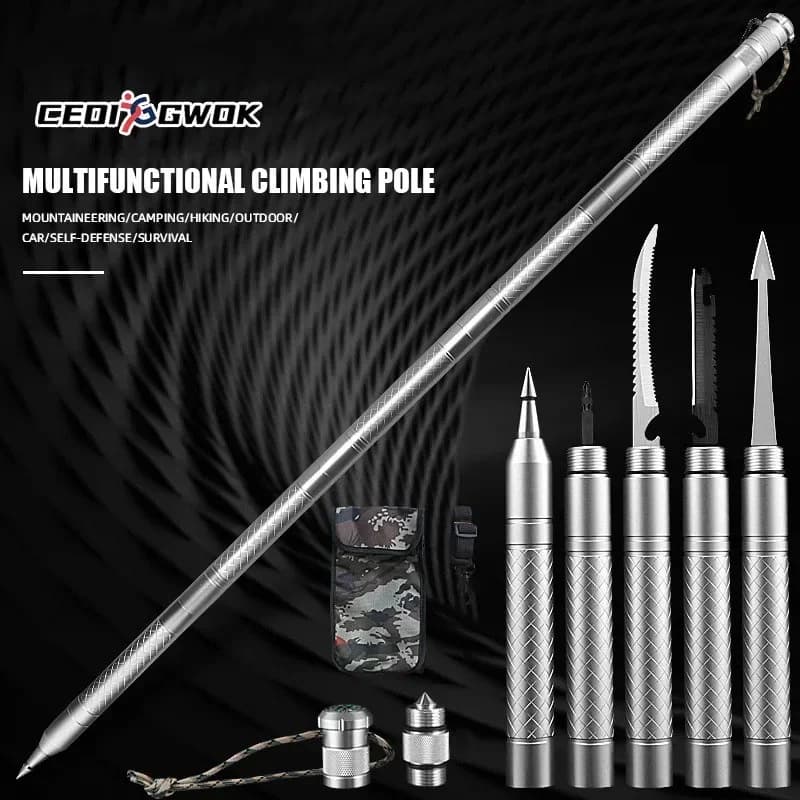 CEOI GWOK Set of walking sticks Adjustable height walking sticks Essential equipment Multifunctional trekking poles Premium trekking poles
