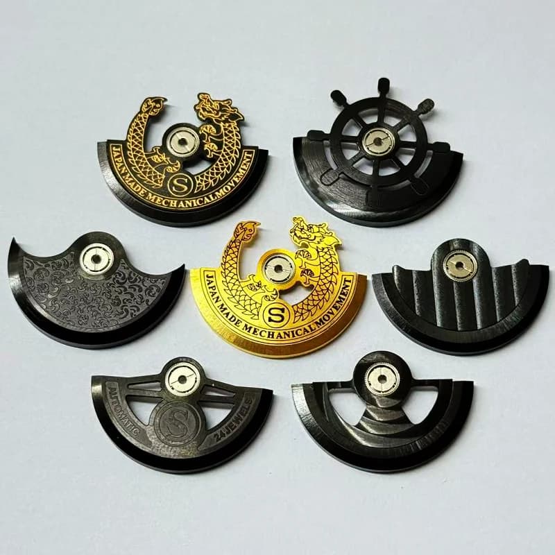 Mod NH35 oscillating weight movement rotors compatible with NH34 NH35 NH36 NH38 4R 6R 7S SKX007 SRPD spare parts