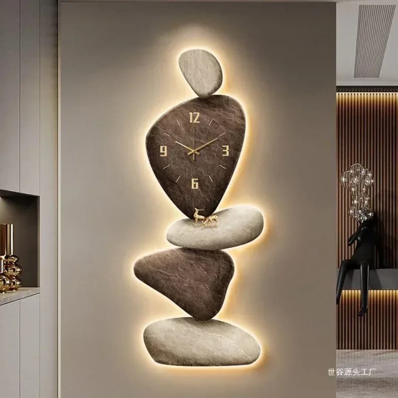 Living Room Wall Clock Decor Light Luxury Unique Wall Clock Large Modern Design Silent Aesthetics Reloj De Pared Wall Decor
