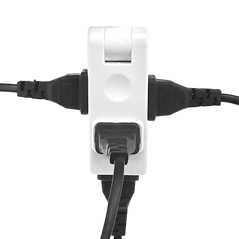 Adattatore da Viaggio 4 in 1 per Prese Elettriche USA, Convertitore di Corrente Portatile con Spina Orientabile a 180 Gradi per Messico e Canada