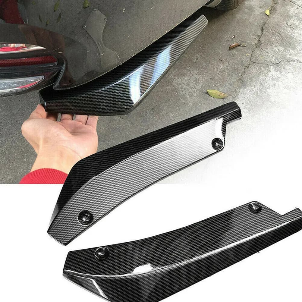 Universal Car Spoiler for Front Bumper Diffuser Splitter Canard Protector Enhances Aerodynamics Reduces Air Resistance Bold