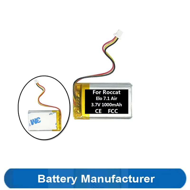 Original 1000mAh FT603048P3 603048 Battery Replacement for Roccat Elo 7.1 Air Gaming Headphone Headset