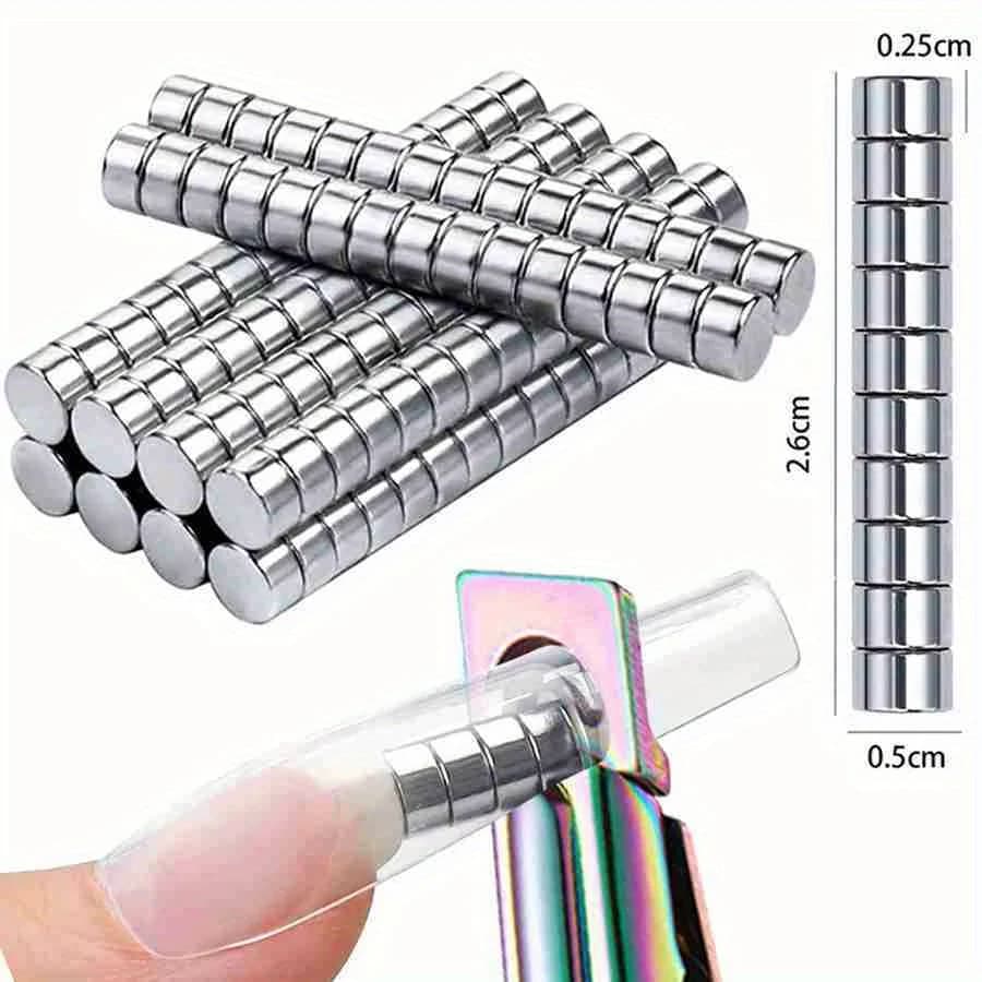 10 pz/borsa strumenti per nail art potente magnete cilindrico multifunzionale magnete per occhi di gatto manicure design fai da te