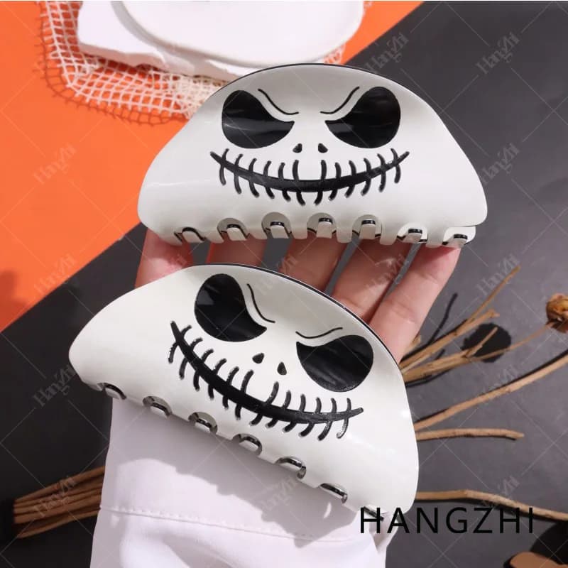 HANGZHI Dark Libellula Pipistrello Ragnatela Fermagli per capelli Horror Esagera Accessori per capelli di Halloween per le donne Kid Nuova forcina divertente