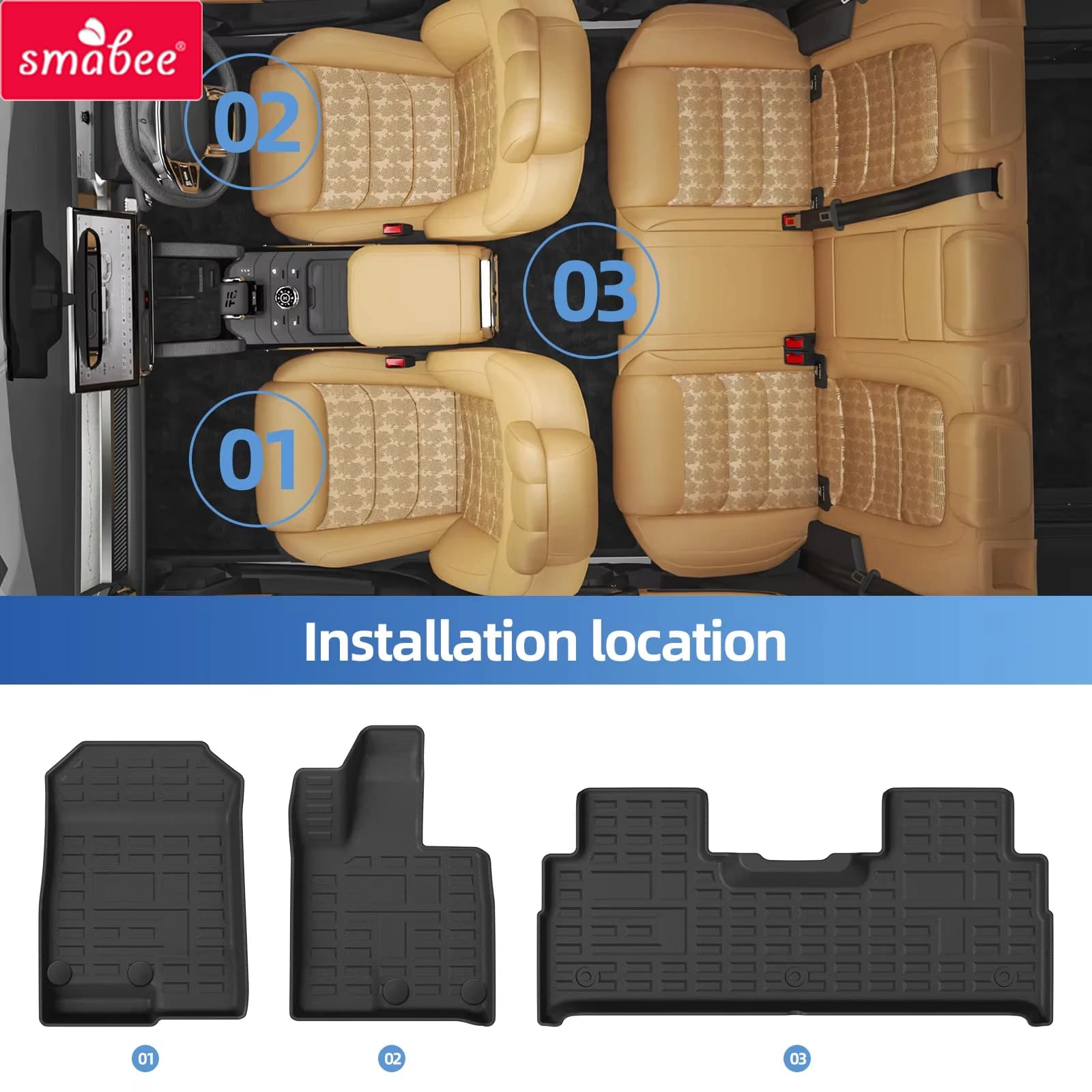 Right Drive for Jetour T2/Traveler 2025+ Malaysia Spec TPE 3D Car Floor Mats Cargo Liner Trunk Pad All-Weather Accessories Black
