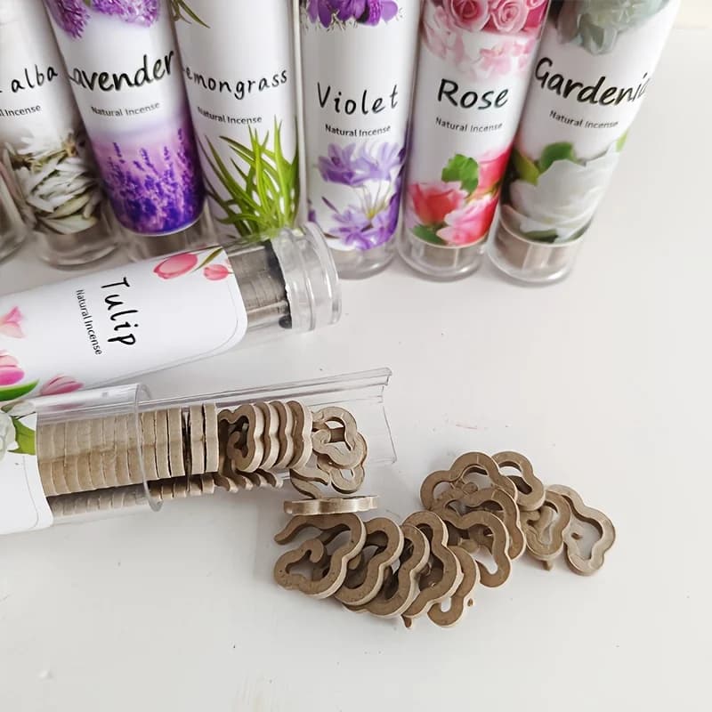 40 Bastoncini di Incenso in Legno per Aromaterapia, Fragranza Lavanda, per Spa, Purificazione dell'Aria in Ufficio, Pasqua, Festival di Guangming, Ringraziamento