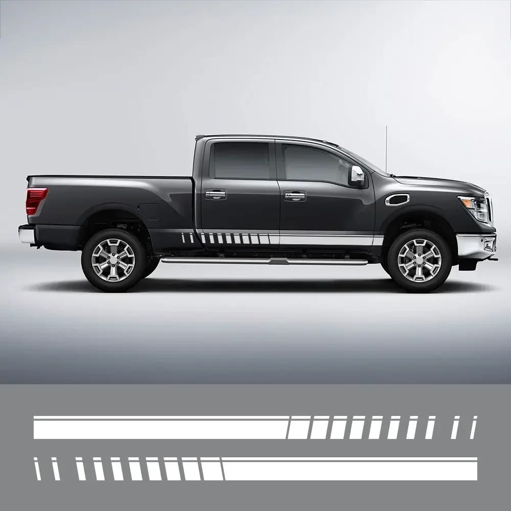 Auto Porta Laterale Adesivo Pickup Stripe Style Decor Decal Auto Tuning Accessori Per Nissan Titan Toyota Hilux Ford F150 Isuzu Dmax