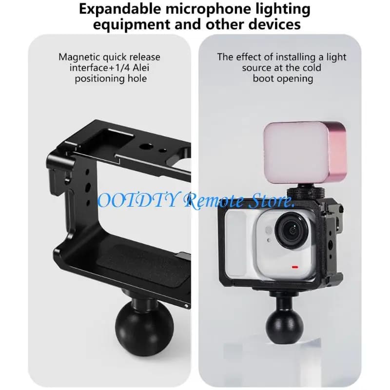 Aluminum Alloys Protective Cage for Action Camera Mount and Universal Adjustment