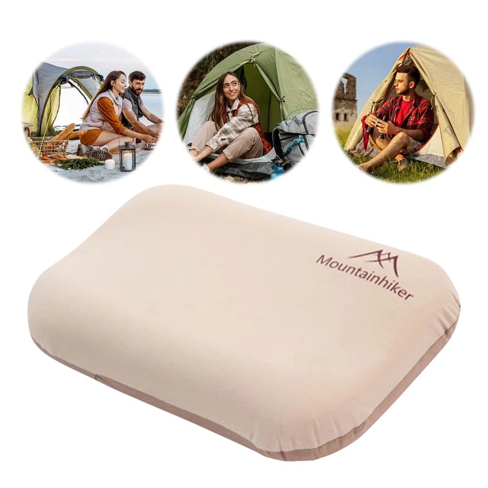 Ultralight Inflatable Pillow Neck Protect Outdoor Sleeping Pillow Ergonomic Compressible Travel Pillow for Camping Travel Hiking