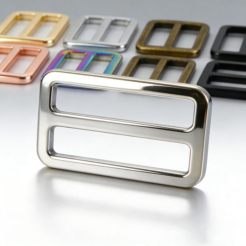 20 Pezzi Fibbie Metalliche da 16-50mm per Cinghie Borse, Anelli per Cinture, Chiusure per Zaini, Ganci Regolabili a Tripla Sganciatura, Accessori Fai-da-te in Pelle