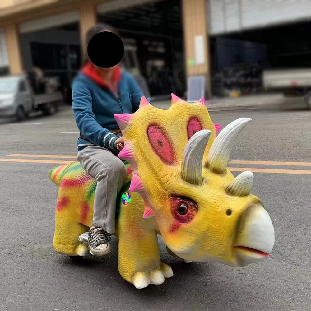 Parco divertimenti all'aperto Attrezzatura Dino Giro elettrico dei dinosauri ambulanti