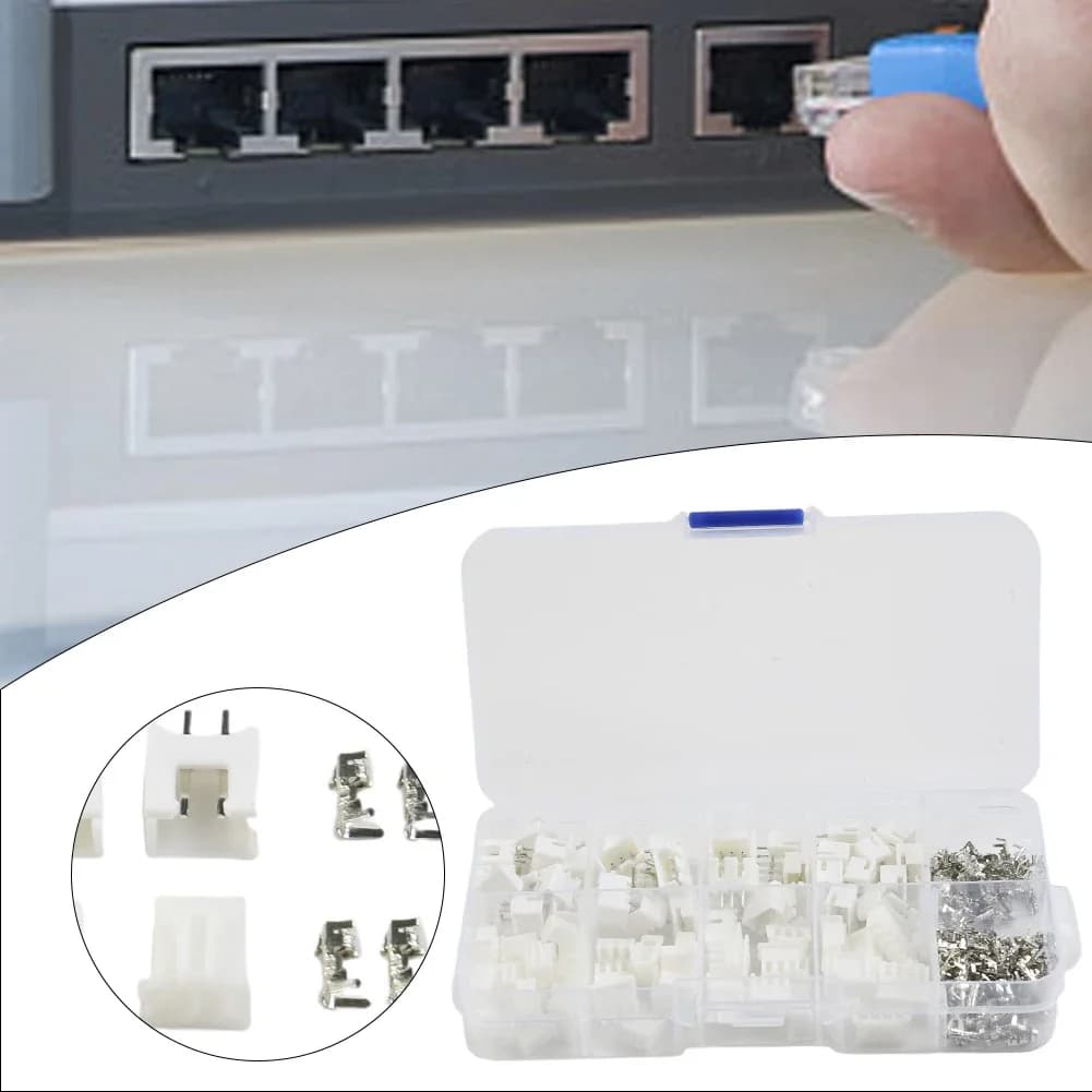 Kit Connettori Terminali 230 Pezzi, Alloggiamento Pin Multifunzionale in Plastica, Spaziatura XH2.54 2.54mm, per Cavi Elettronici