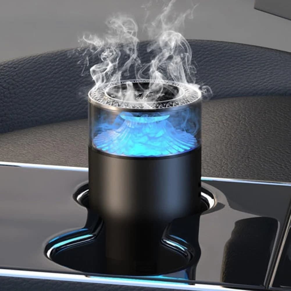 Intelligent Electric Ultrasonic Essential Oil Diffuser LED Light Air Purifier for Car Aromatherapy Fragrance Oil Air Freshener