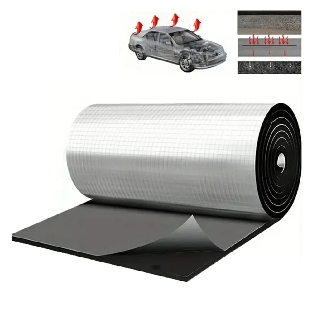 1/2/3pcs 5mm Thick Heat Resistant Blanket Wrap For Car RV Truck Insulation Using Silicone Cloth And Flame Retardant Felt